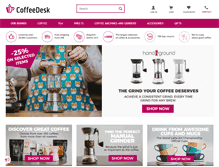 Tablet Screenshot of coffeedesk.com